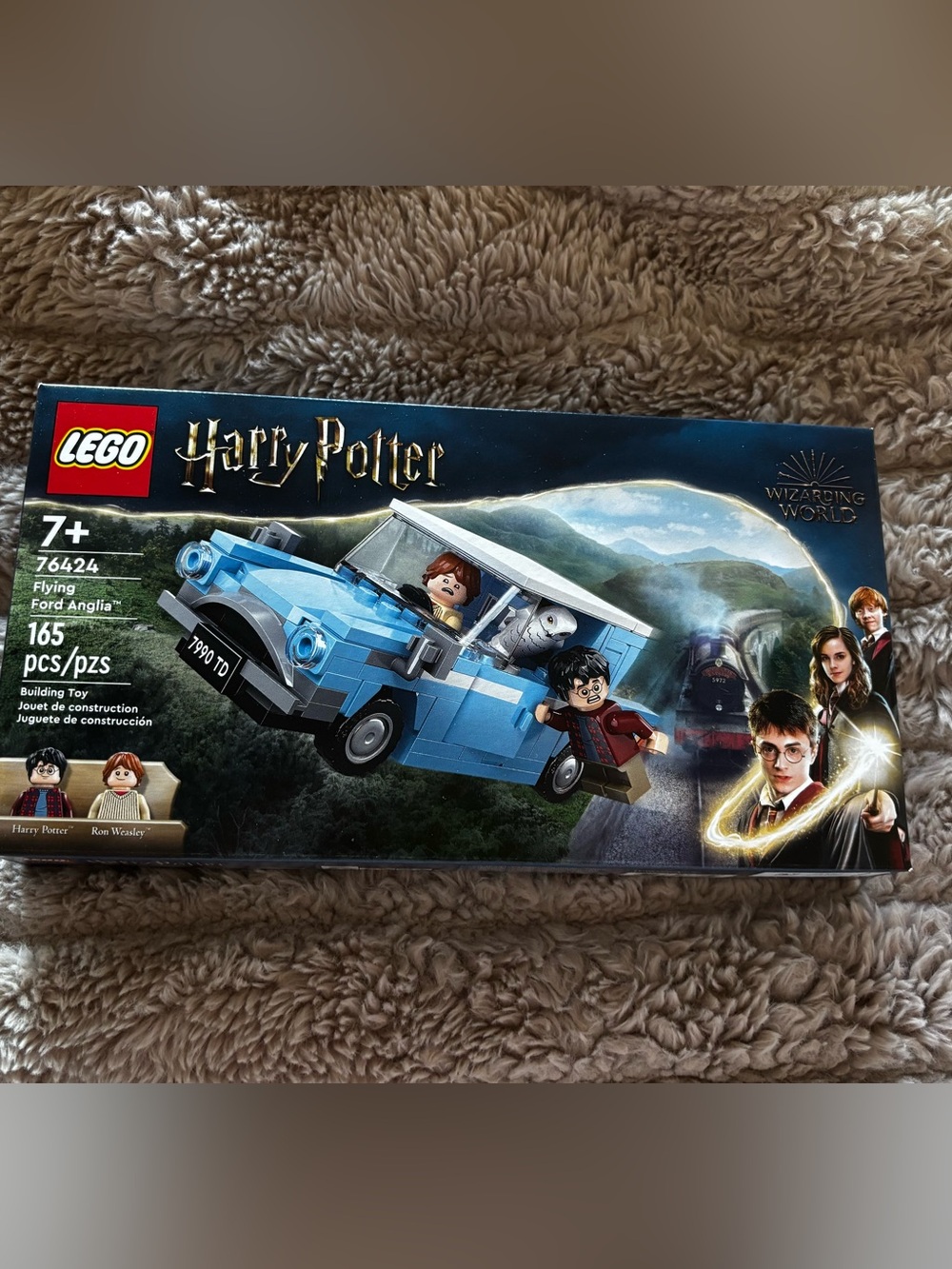 Lego Harry Potter Flying Ford Anglia - Blue and White